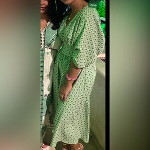 Alexia Admor Green Patterned Dress size 4